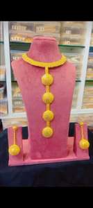 Conjunto de joyería de moda de estilo Comoras Mayotte Vintage chapado en oro de 24K, incluye collar de diamantes de cobre elegante, brazaletes, regalo para EE. UU. - Product Image 5