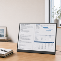 Moniteur portable IPS 14 pouces 16:10 250 cd/m² avec interface Type-C, fréquence de rafraîchissement 60 Hz, haut-parleur intégré