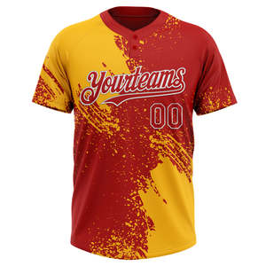 Maillots de baseball pour adultes personnalisés avec boutons de sangle de softball américain, impression par sublimation - Product Image 2