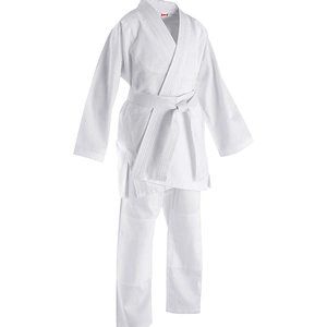 Traje de Karate blanco liso de alta calidad para mujer, ropa de entrenamiento de algodón para Judo, Taekwondo, venta al por mayor, uniforme de práctica de artes marciales - Product Image 3