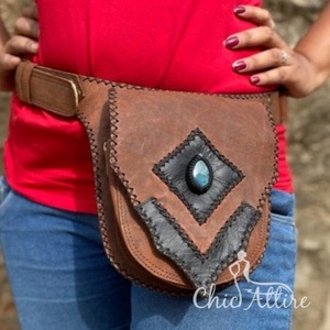 Venta caliente Estilo Vintage Cuero Elegante Multi Usos Cinturones de bolsillo de cadera Unisex Multi Usos Cinturones Riñonera Cintura Cinturones de bolsillo - Product Image 1