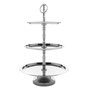 Elegante soporte de metal para pasteles de 5 niveles con características decorativas para resaltar pasteles y postres de Decor IMPEX - Product Image 5