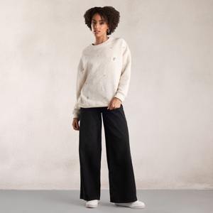 Jersey de mujer de lana con diamantes de imitación, sudadera de cuello redondo, algodón, suave, cálido, transpirable, ropa de calle de gran tamaño, sudadera Vintage - Product Image 3