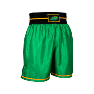 Short de boxe en satin de compétition pour hommes de haute qualité Short de boxe d'arts martiaux de couleur verte pour adulte - Product Image 6