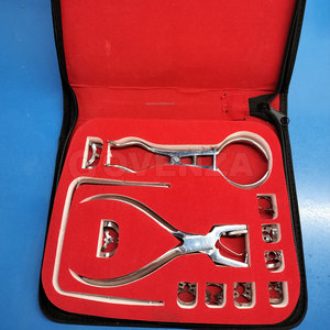 Kit de Instrumentos para Dique de Goma, 12 Piezas, Acero Inoxidable, Agarre Ergonómico Manual para Cirugía de Aislamiento Dental - Product Image 6