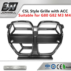 Grille de pare-chocs avant en carbone sec style <span class=keywords><strong>CSL</strong></span> avec ACC pour BMW G80 G81 M3 G82 G83 <span class=keywords><strong>M4</strong></span> 2022+ - Product Image 1
