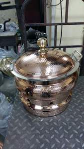 Plato de Chafing de acero inoxidable y cobre de lujo, clásico, elegante, hecho a mano, novedad, venta al por mayor - Product Image 5