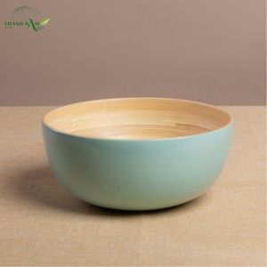 Country Spiral <b>Bamboo</b> Customized Disposable <b>Bowl</b> Handcrafted Eco-Friendly Non-Toxic Dishwasher Safe Serving Decorative Home - Product Image 2
