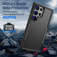 Fundas Resistentes para Teléfono Móvil, Nuevas, de TPU y PC, a Prueba de Golpes, con Protección de Pantalla y Cámara para S24 Ultra