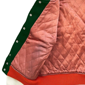 Chaqueta de Béisbol Varsity de Lona para Hombre de Alta Calidad, Cuello Alto, Bordado Personalizado en la Parte Delantera, Venta al Por Mayor, Impermeable y Transpirable - Product Image 6