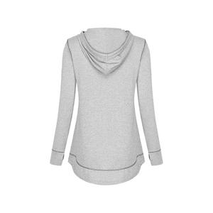 High Street banlieue dames à capuche nouveau Design ample Double fermeture éclair Double poche décontracté - Product Image 2