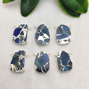 Bleu Mohave Turquoise Lien Connecteur Charmes DIY Collier Fabrication De Bijoux Fabricant en Inde En Gros - Product Image 5