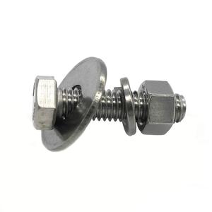 SS304 <span class=keywords><strong>Hex</strong></span> Bolt Nut máy giặt thép không gỉ đầy đủ chủ đề hình lục giác đầu bu lông, <span class=keywords><strong>Hex</strong></span> phẳng đầu nắp ốc vít ốc vít DIN 933 DIN 934 125 - Product Image 1