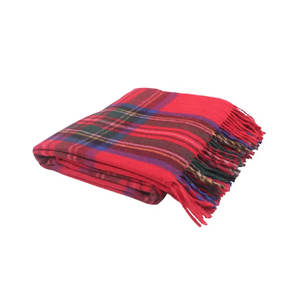 Manta a rayas Royal Stewart suave de gran venta de fabricante indio, nuevo diseño tejido para la temporada de otoño mexicana para dormitorio - Product Image 1