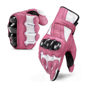Guantes de Motociclismo de Cuero para Carreras, Protección Completa para las Manos, Guantes de Motociclismo Transpirables - Product Image 2
