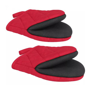 Breathable Cotton <b>Oven</b> <b>Gloves</b> Non-Slip Heat-Resistant Insulated Kitchen Mitts for Baking - Product Image 2