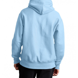 เสื้อฮู้ดของผู้ชายผ้าฝ้าย100% ใส่สบายปักลายระบายอากาศได้ดีผ้าถักทรงหลวมแบบปรับแต่งได้สำหรับฤดูหนาว - Product Image 3