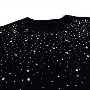 Sweat à capuche pour homme en diamant de strass personnalisé, de haute qualité, OEM, coupe ample, surdimensionné, avec tissu en molleton 450GSM - Product Image 3