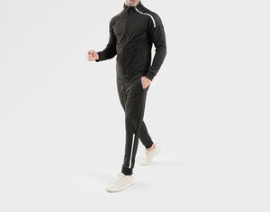 Survêtements d'hiver personnalisés imprimés, tissés, respirants et coupe-vent, ensemble 2 pièces pour hommes, veste bicolore et pantalon de jogging - Product Image 6