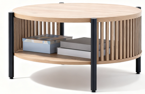 Thiết Kế Hiện Đại 2-Tầng Vòng Bằng Gỗ Mây Bàn Cà Phê End Bảng Cho Phòng Khách Phòng Ngủ Cho Căn Hộ Cửa Hàng Cà Phê Đồ Nội Thất - Product Image 4