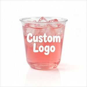 Offre Spéciale – Gobelet jetable écologique en PET de 300/360 ml, forme en U, avec couvercle transparent de 89 mm, idéal pour vin, vodka, jus, thé, bars et restaurants - Product Image 1