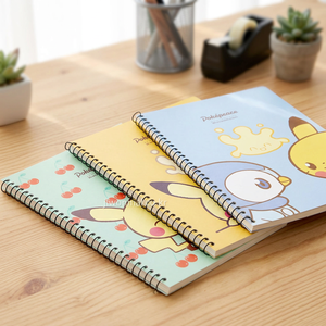 Cuaderno de Práctica con Espiral, 3 Piezas, Papelería Coreana para Niños, Personajes Lindos, Notas Aleatorias de Anime, Regalo al por Mayor AB0185 - Product Image 1