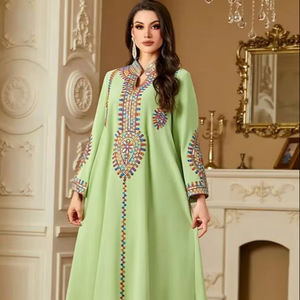 Robe de soirée à col montant avec perles Nouveau design unique Robe de luxe brodée à manches longues pour femmes Meilleur modèle Robes - Product Image 1