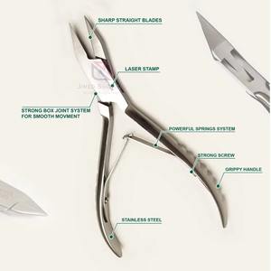 กรรไกรตัดเล็บสแตนเลสคุณภาพสูง |   เครื่องมือเสริมความงามแบบใช้ซ้ำได้ระดับพรีเมียมสำหรับใช้กับนิ้วมือและนิ้วเท้า |   ยี่ห้อจิมีด ซูร์เจียล |   แบรนด์ส่วนตัว - Product Image 5