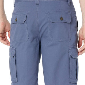 Best Quality 100% Cotton Solid Casual <b>Cargo</b> Men's <b>Shorts</b> Side Pockets <b>Elastic</b> <b>Waist</b> Breathable Fabric Six Pockets for - Product Image 5
