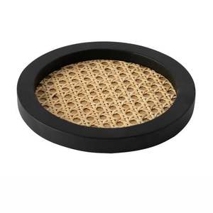 ชุดถาดรองแก้วหวายหวายดีไซน์ทันสมัยดูหรูหราสำหรับบ้านโรงแรมโต๊ะรถไฟเหาะหวาย - Product Image 3