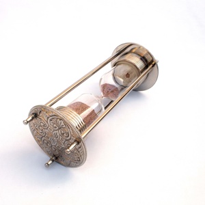 Đồng thau kim loại cát hẹn giờ sưu tập Cổ Phong Cách hải lý giờ thủy tinh trang trí cổ điển đồng hồ cát hàng hải hẹn giờ đồng hồ cát để bán - Product Image 4