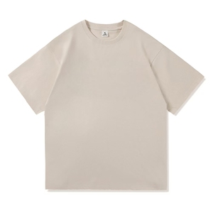 Wholesale Custom Printing <b>Heavyweight</b> Drop Shoulder Knitted Sporty 100% Cotton Regular Fit <b>Men's</b> <b>T</b>-<b>Shirt</b> Tee - Product Image 6