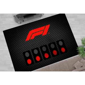 Tapis imprimé Drive to Survive : Tapis chenille tendance pour salle de jeux gamer - Product Image 2