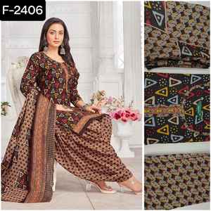 Colección atractiva de moda para mujer, traje paquistaní Sharara, diseñador Georgette, bordado, trabajo, vestido de algodón listo para usar con Dupatta - Product Image 3