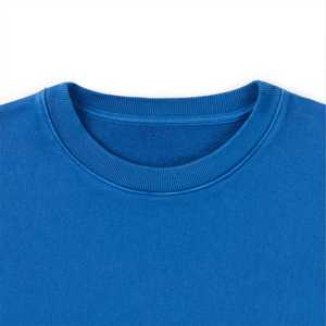 Unisex Blue Crewneck Sweatshirt Casual Pullover Long Sleeve <b>Fleece</b> Top Soft Cotton Blend Winter & Fall Streetwear - Product Image 5