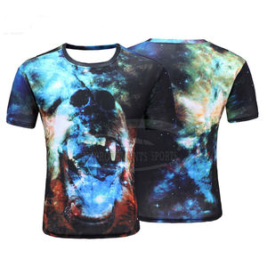 Venta caliente de los hombres ligeros de cuello redondo de la camiseta al por mayor de sublimación de diseño de camiseta - Product Image 2