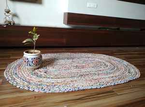 Nouveaux tapis en jute multi-arrivages, tapis de sol écologiques, antidérapants, design géométrique moderne abstrait, tailles personnalisables disponibles, salon - Product Image 3