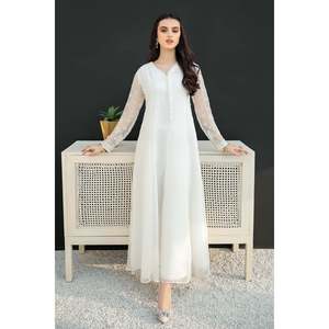 Ensemble en Chiffon Brodé pour Femmes PR-557 - Product Image 3