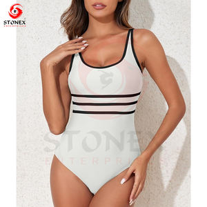 ชุดว่ายน้ำวันพีซผู้หญิงแบบสั่งพิมพ์ลายได้ พร้อมกระดุมและซิป เอวสูง ระบายอากาศได้ดี แห้งเร็ว ขายส่งจากโรงงาน - Product Image 2