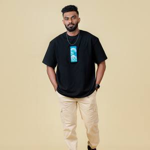 เสื้อยืดคอกลม100% พิมพ์ลายและปักลายสีทึบเสื้อยืดพอดีตัว - Product Image 6