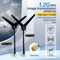 Antenne UAV omnidirectionnelle de type Y 1,2 GHz, légère, durable, connexion stable, équipement FPV en gros