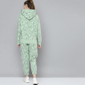 Meilleur prix Ensemble de survêtement d'entraînement à coupe ajustée pour femmes, Logo personnalisé, tenue décontracté avec fermeture à cordon de serrage respirant - Product Image 5