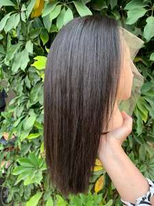 Vierge crue Kinky Straight Frontal Perruque Cheveux Humains Hd Full Lace Cheveux Humains Naturels Transparent Lace Front Perruque - Product Image 6