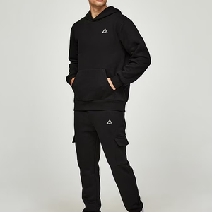 Conjunto Deportivo de Invierno para Hombre, a la Moda, con Capucha, 2 Piezas, para Correr, con Bolsillo, de Ako - Product Image 1