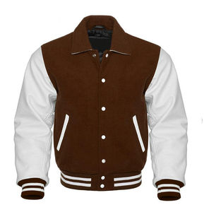 2025 chaquetas profesionales de cuero Letterman Varsity para hombres y mujeres logotipo personalizado invierno alta calidad al por mayor - Product Image 1