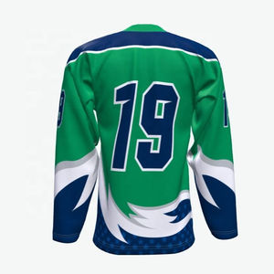 เสื้อเจอร์ซีย์เล่นฮ็อกกี้น้ำแข็งใส่ได้ทั้งชายและหญิงชื่อทีมพิมพ์ซับลิเมต100% โพลีเอสเตอร์แห้งเร็วและระบายอากาศได้ดีผ้า340g โลโก้ออกแบบได้ตามต้องการ - Product Image 5