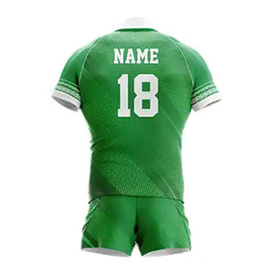 Uniforme de rugby personalizable, ecológico, de alto rendimiento, duradero, transpirable, cómodo, conjuntos sostenibles con nombre de equipo personalizado - Product Image 2