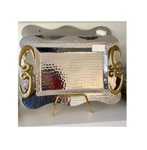 <b>Set</b> of 2 Ramadan <b>Cake</b> Cupcake Sweets Serving Platters <b>Stand</b> High Quality Stainless Steel Metal Dessert Display - Product Image 6