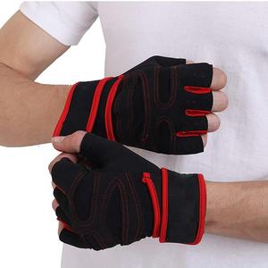 Gants de musculation en cuir PU avec fermeture à lacets, sangle de poignet réglable, antidérapants, pour la musculation, la musculation, le sport, unisexe - Product Image 5