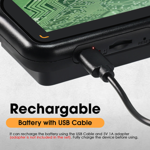 Giá cả phải chăng kính hiển vi kỹ thuật số 500x Độ phóng đại 3inch IPS màn hình 2 megapix JPG AVI định dạng 8 LED Light 64GB thẻ tự động lấy nét (OEM) - Product Image 6